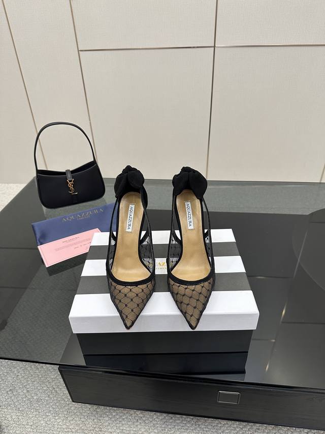 Aquazzura Zp Original mold new mesh high-heeled sandals Made of original custom