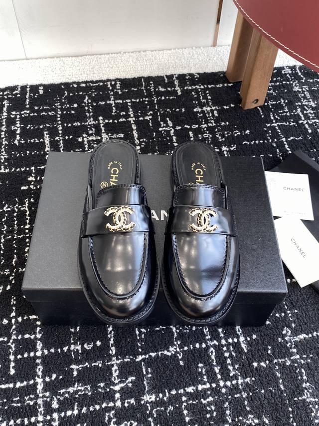 Purchasing-level Chanel 25Ss Chanel new style Chanel diamond buckle half-slippe