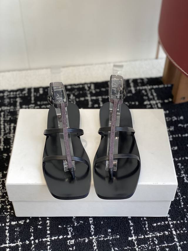 Purchasing-level Brunellocucinelli Bc steel diamond sandals classic inspiration