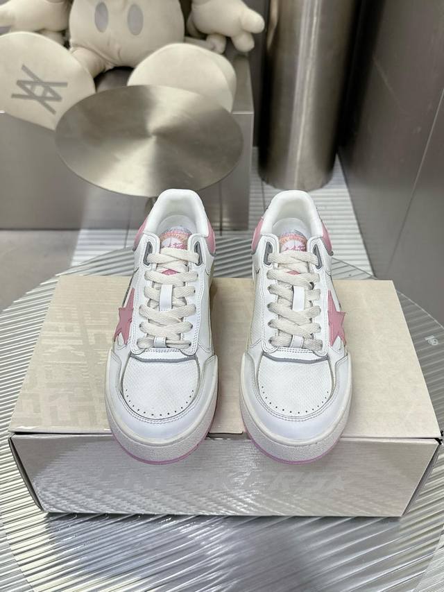 Couple Ggdb small dirty shoes 2025 latest color Golden Goose new light pink pla