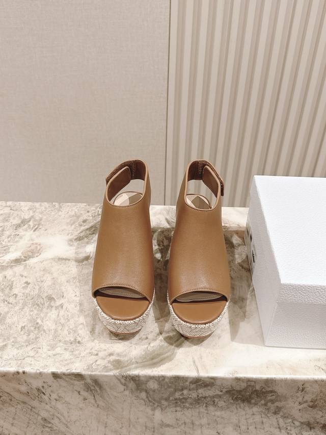 Early spring new hemp rope wedge sandals New top-notch counter new Upper: origi