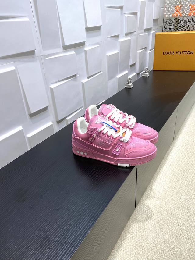 Top version: Lv Louis Vuitton L's Trainer series couple casual sports shoes ska