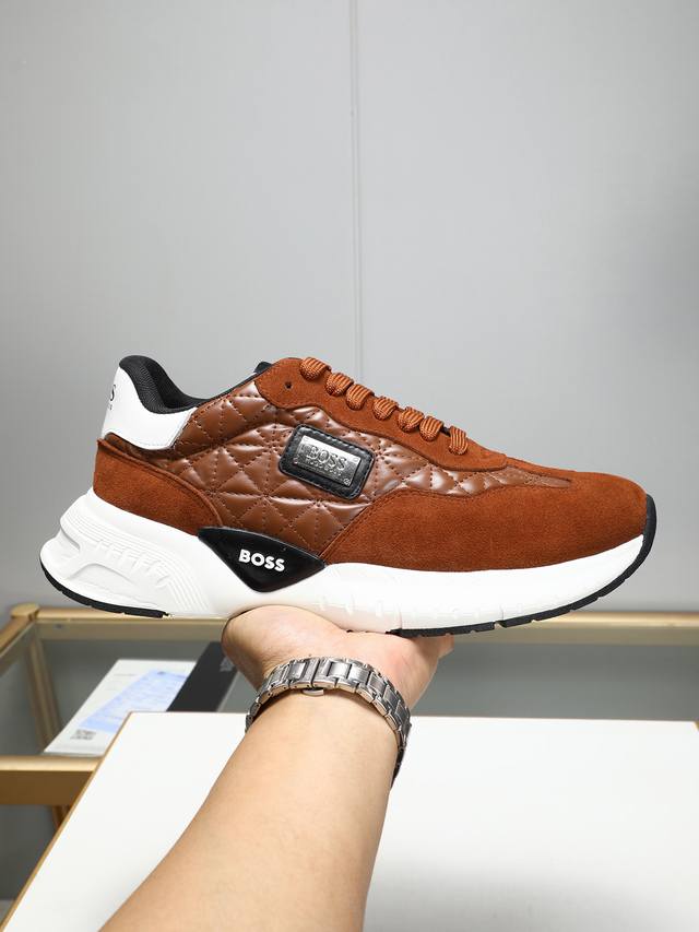 Boss dynamic men's sports shoes, elegant and low-key, yet light and energetic. T
