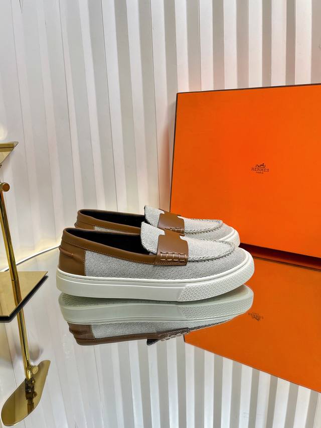 Couple style H's casual loafers are now online! Purchasing quality! Flat-soled c
