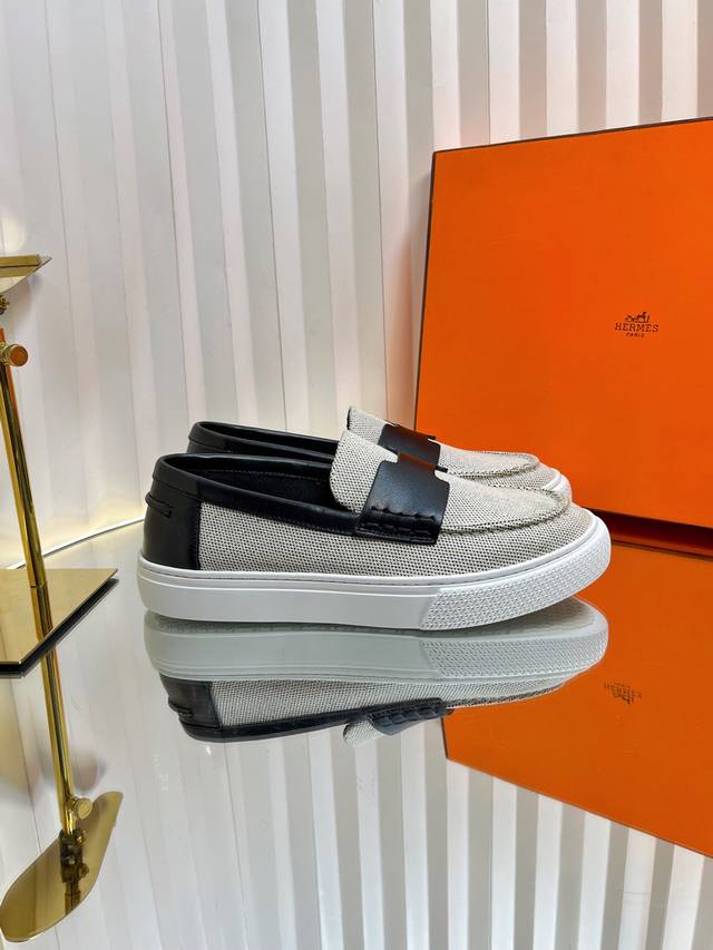 Couple style H's casual loafers are now online! Purchasing quality! Flat-soled c