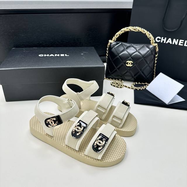 Chanel Chanel 25th summer new product Xiaoxiangjia Velcro thick-soled beach sand