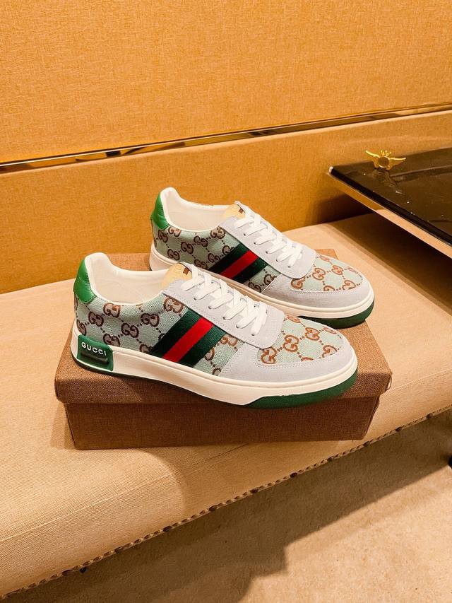 Factory P batch Gucci men's shoes high-end brand official website 1:1 latest ma