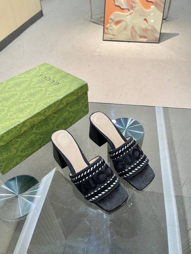 Factory P price Gucc* Home 2 new chain buckle sandals high version. The version