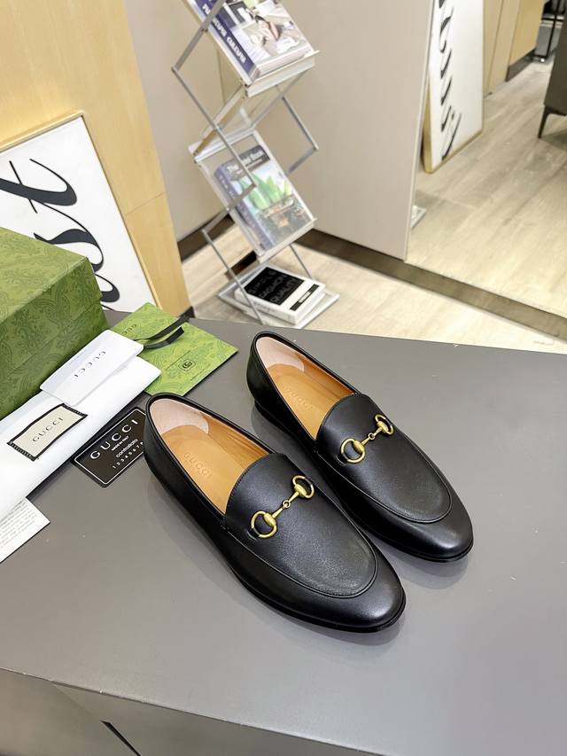 Factory Price Pp Leather Sole Gucci Upper Material Smooth Single Shoes, , Full