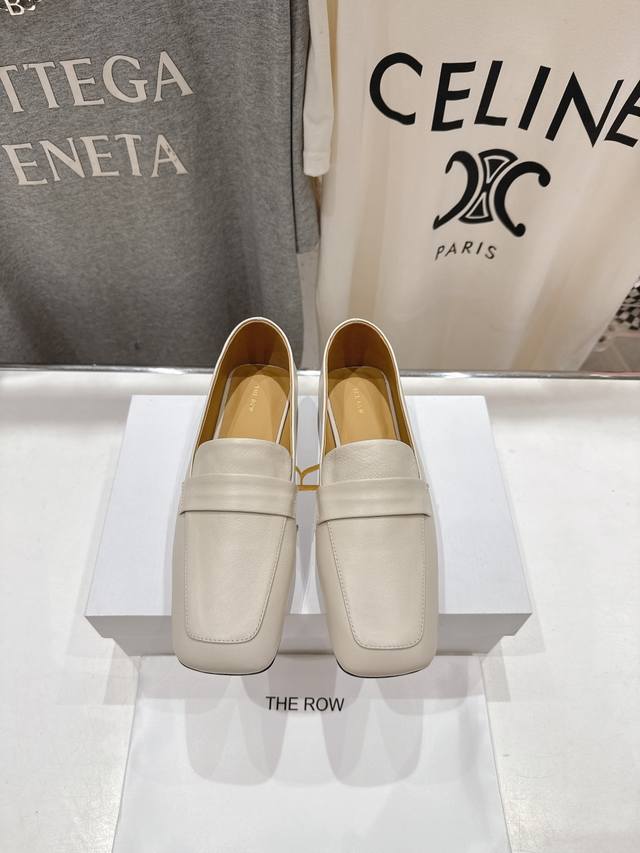 High version factory The Row 2025Ss new hit flat Mary Jane loafers slip-on shoe