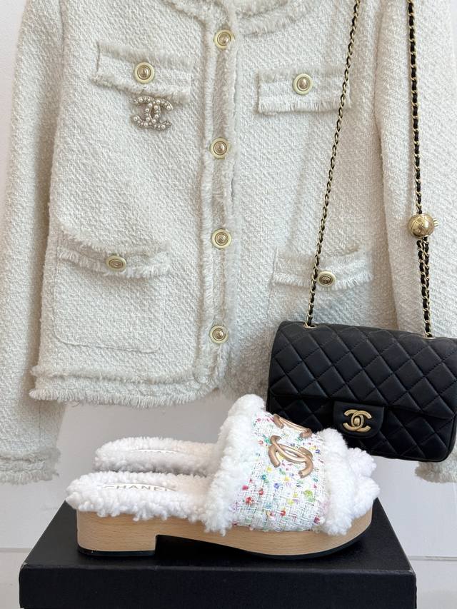 Factory Price Chane* | Chanel Classic Autumn and Winter Double C Solid Wood Sol