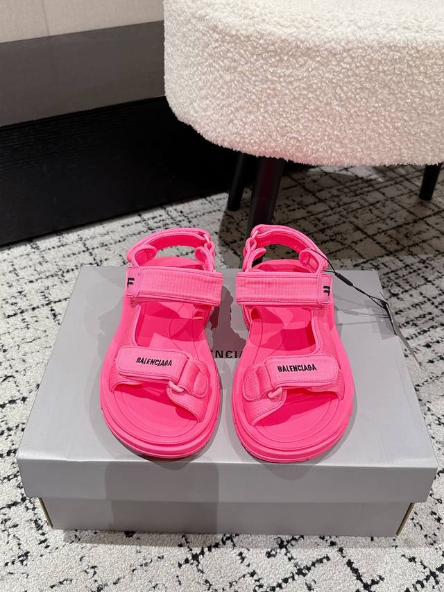 Balenciaga25 New Tourist Series Velcro Sandals Original model purchased, mold op