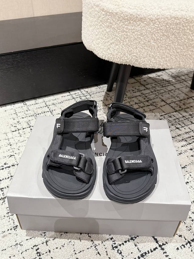 Balenciaga25 New Tourist Series Couple Velcro Sandals Original model purchased,
