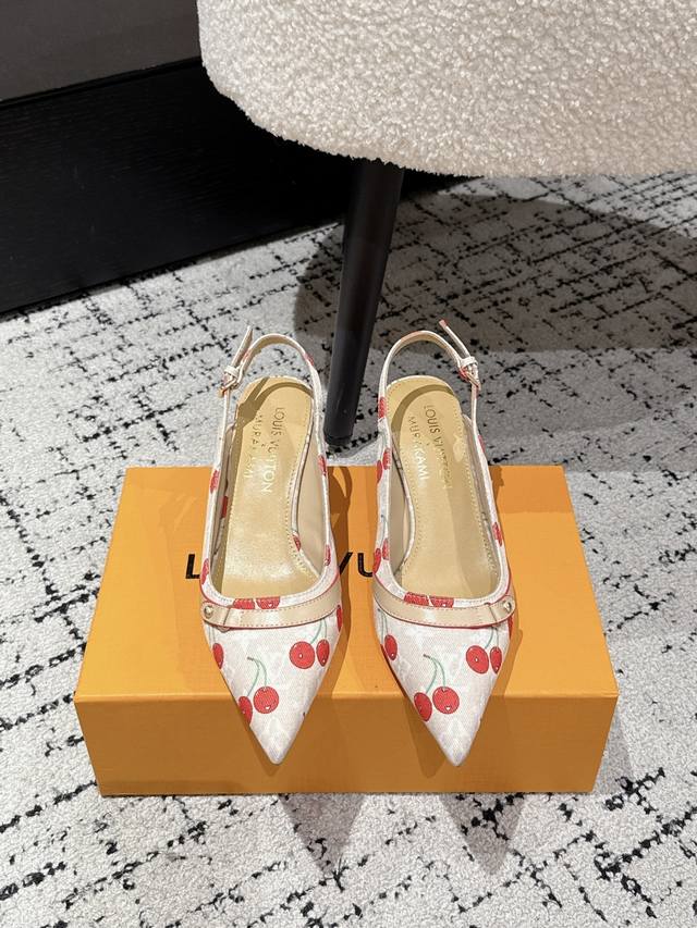 Takashi Murakami X Louis Vuitton Lily Cherry Heel Pointed Sandals It is hard not