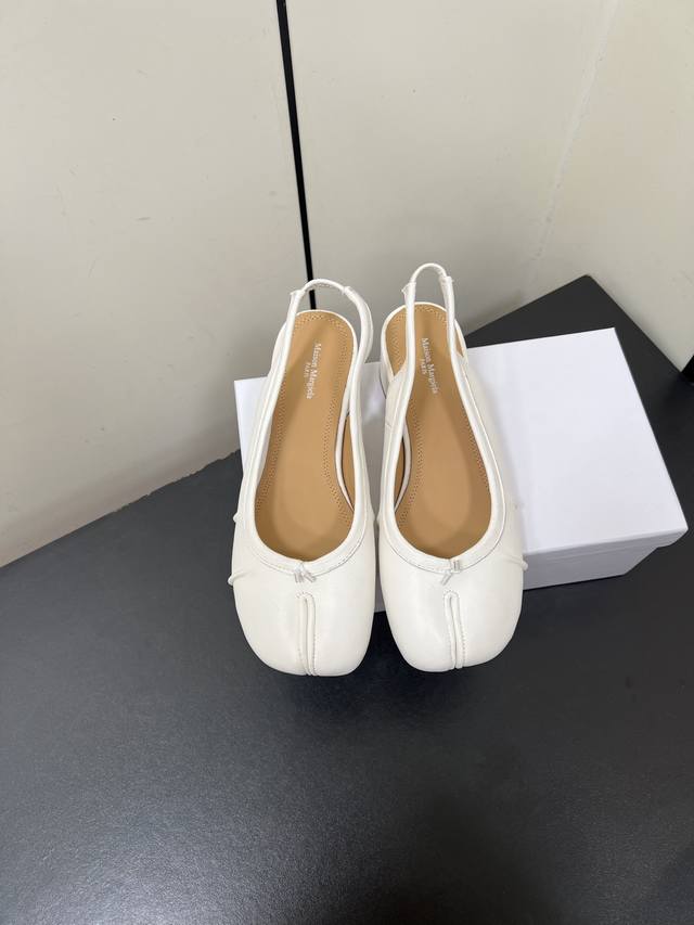 Maison Margiela Mm62025 New Tabi Pleated Series Ballet Shoes Original Custom Imp
