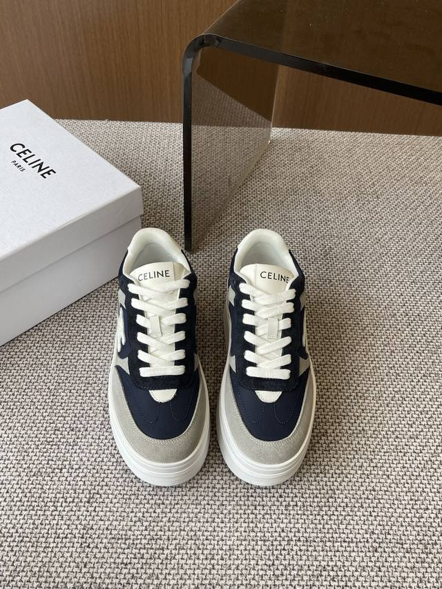 Celine Celine dirty shoes 25Ss latest Runner Cr-03 series lace-up casual sports