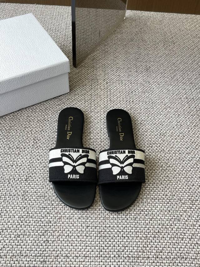 Dior Dior 2025 new elements Miss Dior spring and summer new flip flops color mat