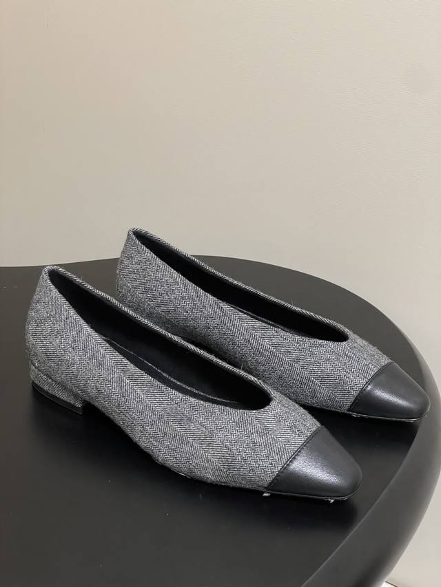 Loro Piana Lp70S Spring/Summer New Rebecca Ballet Flats Linen Old Money Style Re