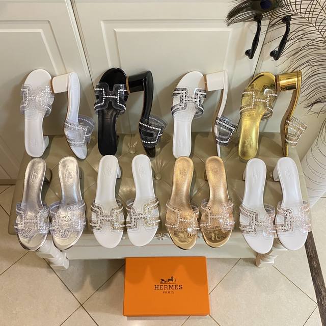 Factory price Pp rubber outsole, leather outsole, Hermes new high-heeled slippe