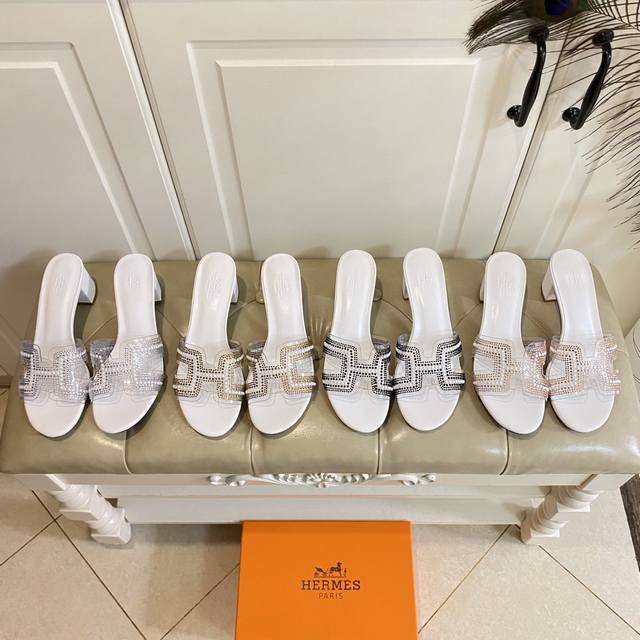 Factory price Pp rubber outsole, leather outsole, Hermes new high-heeled slippe