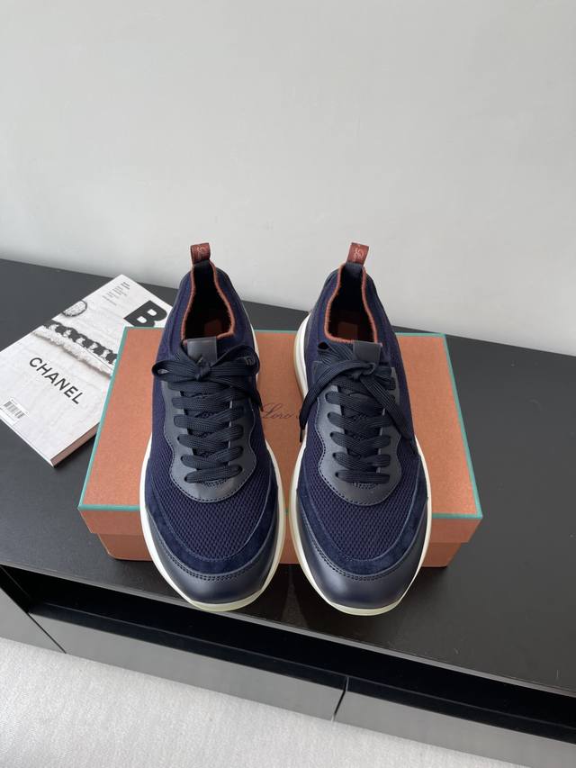 Loro Piana Flexy Walk Men's SneakerThis sneaker is made with a specially crafted