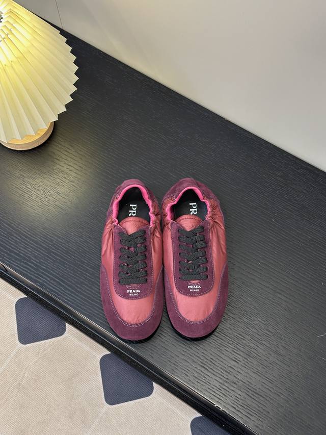 Factory price P #Prada catwalk style lightweight thin-soled new Dexun shoes casu