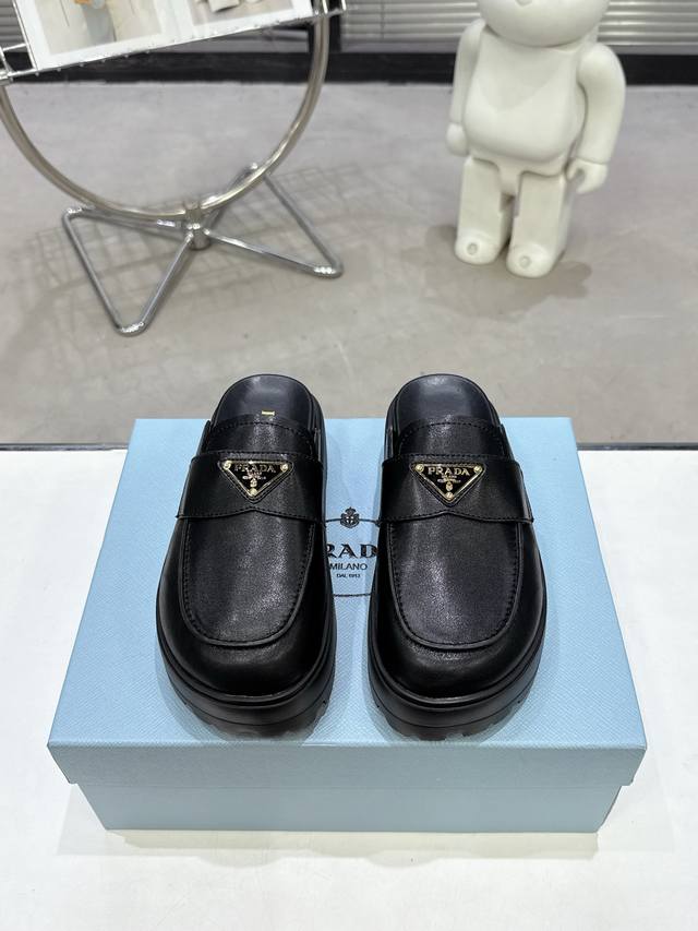 Factory price Pp: Prada 2025Vs spring and summer hot-selling sandals series thic