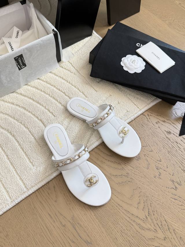 Chanel 25C Spring and Summer new full series chain slippers All series first rel