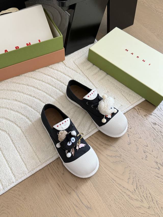 Marni2025 spring and summer big toe shoes high version High-end version of Marni
