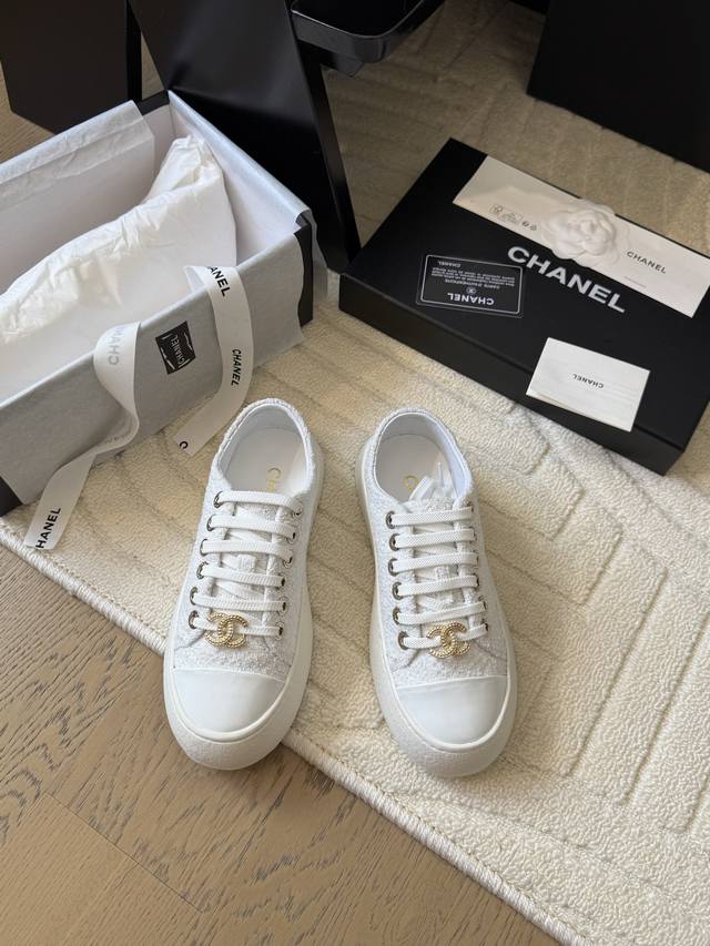 Chanel 25C new big head biscuit shoes original development top version upper gen