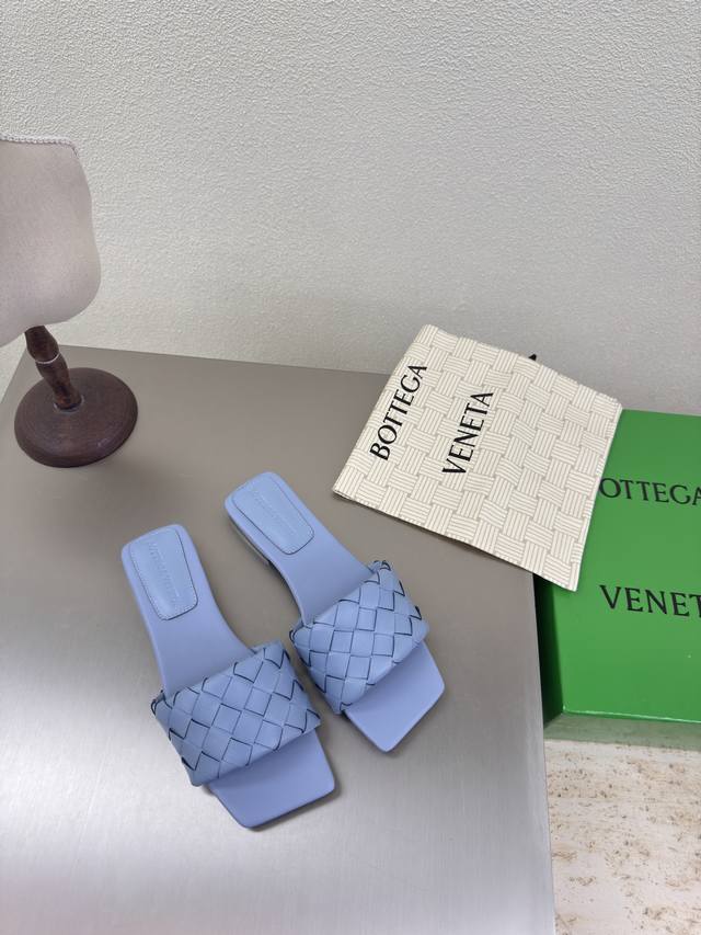 Bv Parco Women's Muller Slippers Series 15mm woven single shoes genuine leather