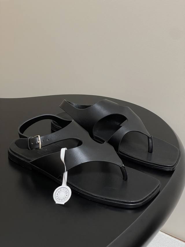 Top quality with luxury gift box Hermes Karen series H family flip-flop geometr
