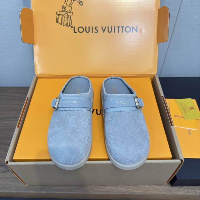 Lv To-Go Comfort Louis Vuitton BirkenstocksFashionable everyday wear, lazy half-