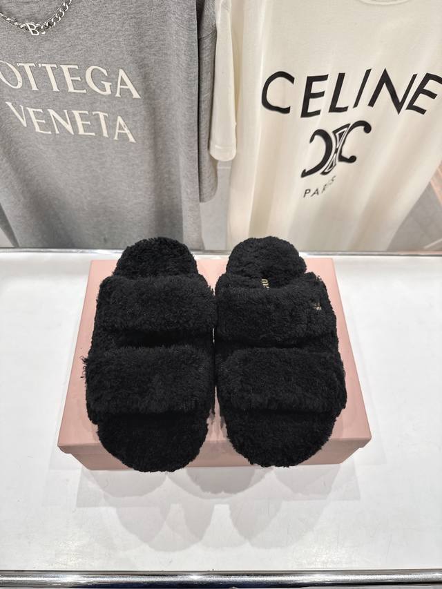 High version factory Miumiu Miu Miu 2025Ss autumn and winter new home Velcro fu