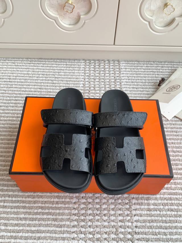 batch men's size +10 new color Hermes H home Chypre series Velcro second uncle