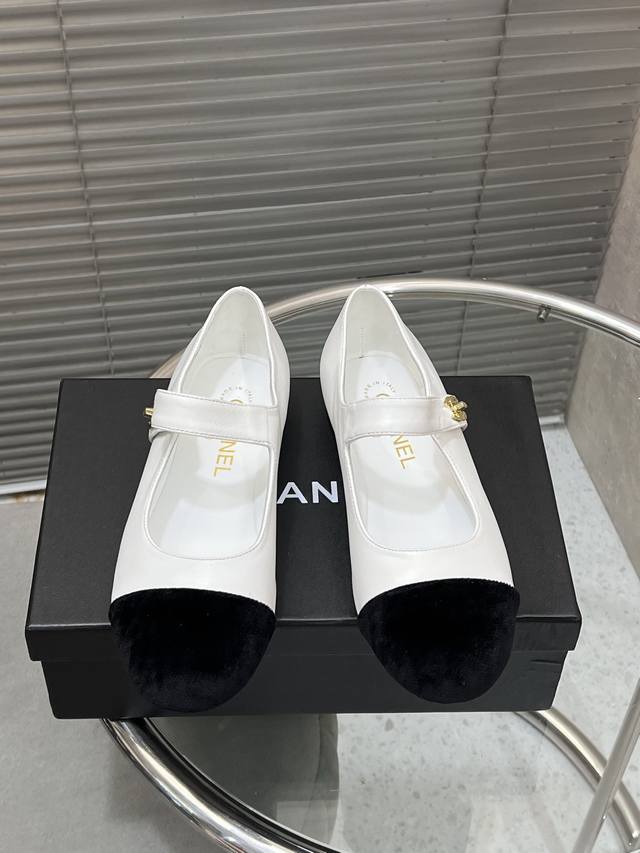 Factory Chanel new ballet shoes Mary Jane flat shoes upper imported sheepskin p