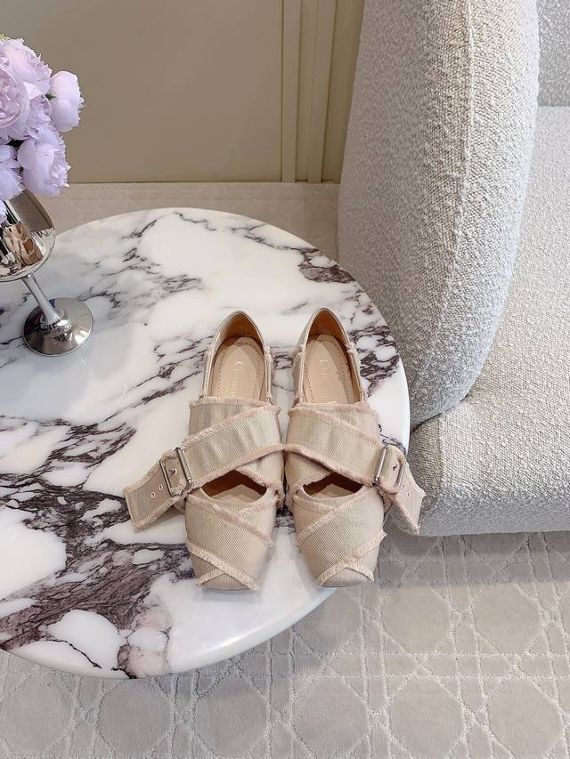 Factory price P Dio* New strap ballet shoes How can there be such a fairy shoe?