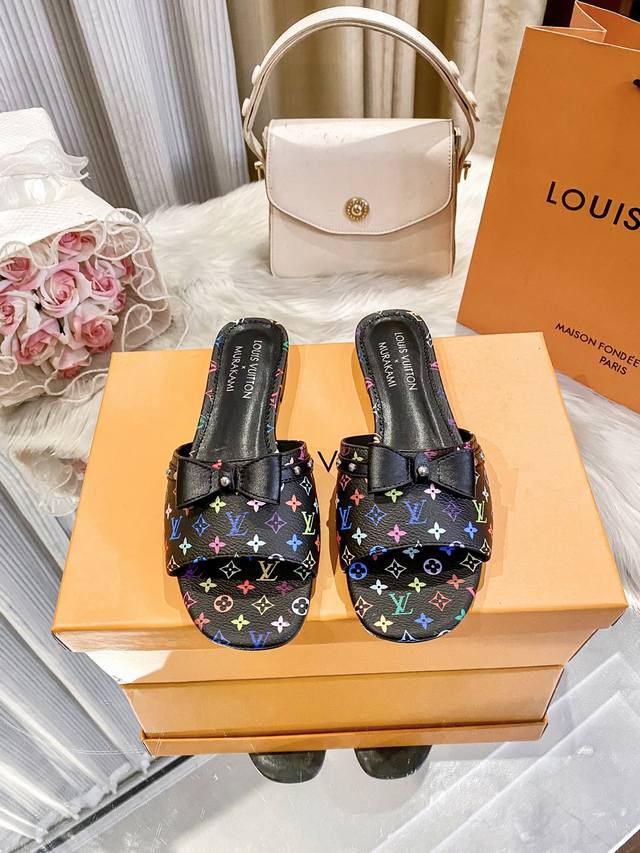 Factory: Lv new flat slippers are hot and new. A must-have sandal for daily lei