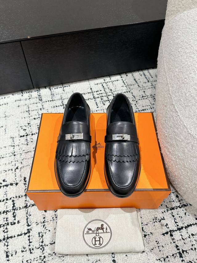 Top version Hermes 25 latest classic Kelly buckle loafers are undoubtedly the le