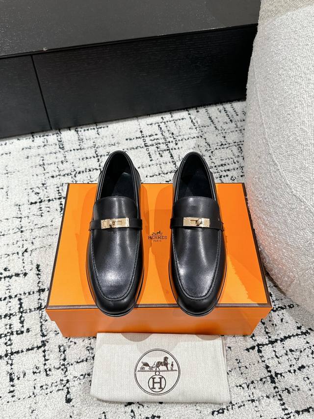 Top version Hermes 25 latest classic Kelly buckle loafers are undoubtedly the le
