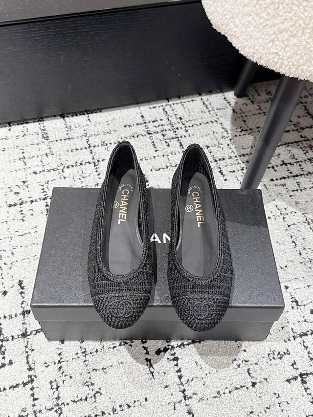 Chanel 25Ss classic ballet woven single shoes new color Original 1:1 cut Chanel