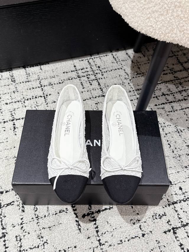 Chanel 25Ss classic ballet woven single shoes new color Original 1:1 cut Chanel