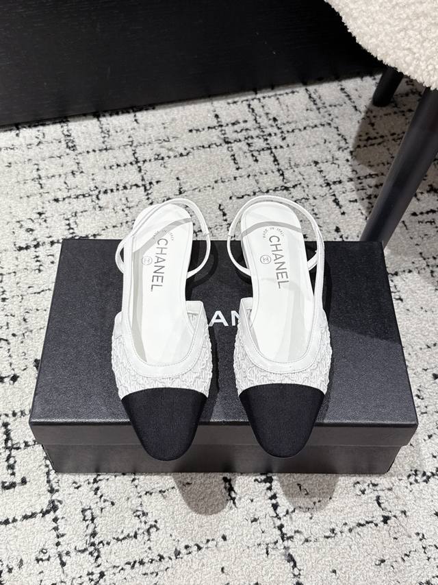 Chanel 25Ss classic ballet woven single shoes new color Original 1:1 cut Chanel