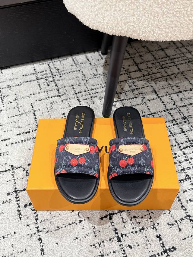 Louisvuitton 25 Spring and Summer new Murakami Takashi co-branded cherry logo fl