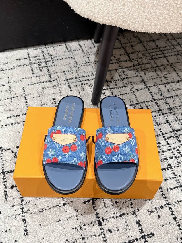 Louisvuitton 25 Spring and Summer new Murakami Takashi co-branded cherry logo fl