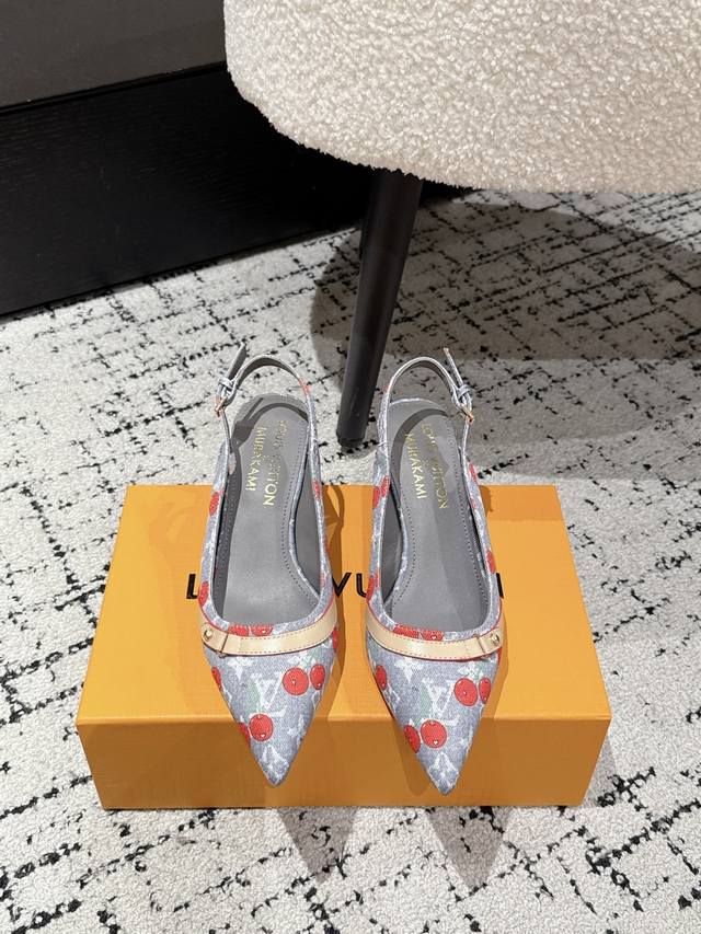 Takashi Murakami X Louis Vuitton Lily Cherry Heel Pointed Sandals It is hard not