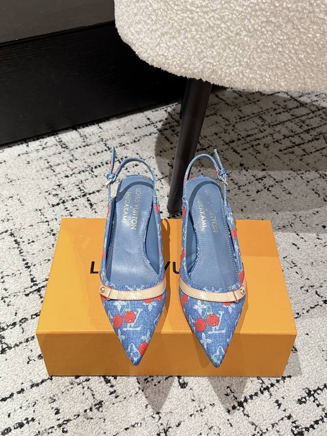 Takashi Murakami X Louis Vuitton Lily Cherry Heel Pointed Sandals It is hard not