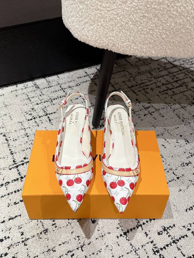 Takashi Murakami X Louis Vuitton Lily Cherry Heel Pointed Sandals It is hard not