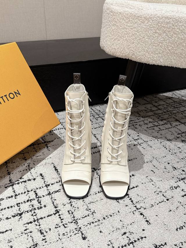 Top version Louis Vuitton 25 Early Autumn New Lv Romantique Fish Mouth Sandals L