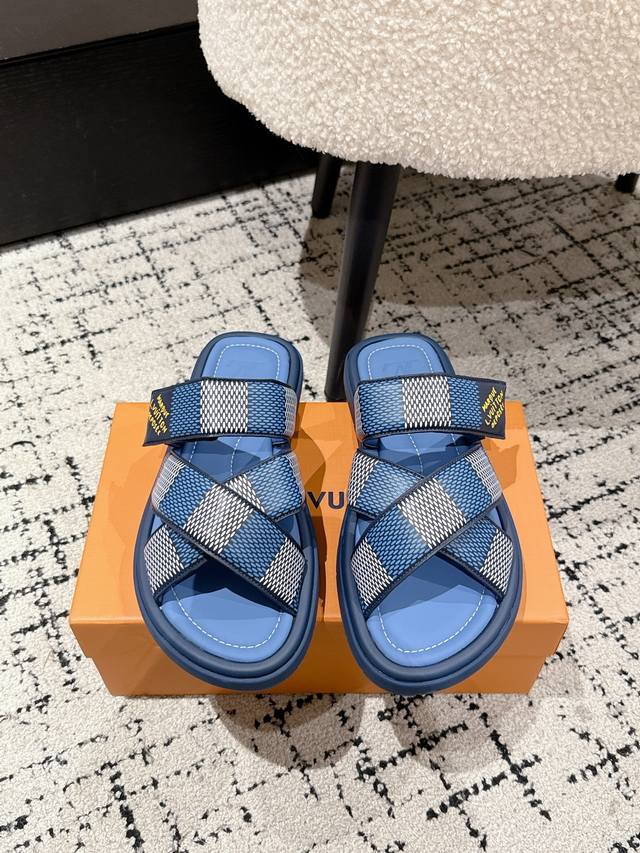 Top version Lv Louis Vuitton 25 latest Oasis series thick-soled sandals Original